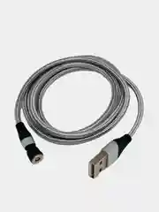 Серебряный магнитный кабель USB, 2 метра