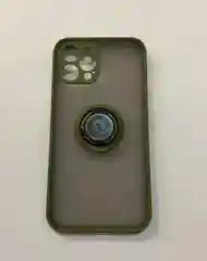 Золотистый хаки чехол для Айфон 12 Pro Max, с магнитом и подставкой