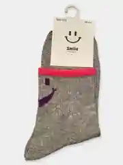 Серый носки унисекс Smile, средняя длина