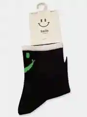 Черный носки унисекс Smile, средняя длина