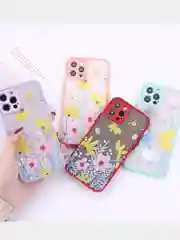 Чехол для iPhone 11, 12, 7/8 рамка цветы