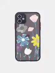 Бронзовый чехол для iPhone 11, 12, 7/8 рамка цветы