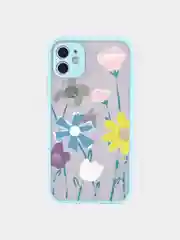 Карамельный чехол для iPhone 11, 12, 7/8 рамка цветы