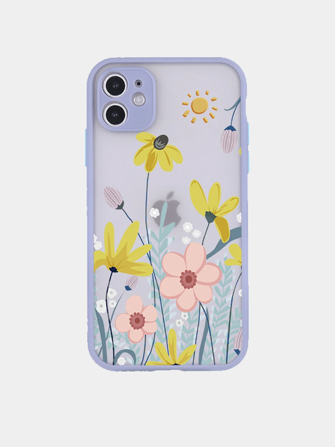 Конфетный чехол для iPhone 11, 12, 7/8 рамка цветы