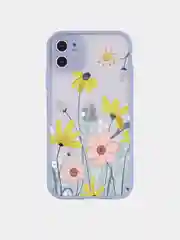 Конфетный чехол для iPhone 11, 12, 7/8 рамка цветы