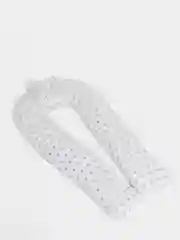 Белый подушка для беременных и кормящих 340*35 см+подушка-бабочка для младенцев Звездочки серые