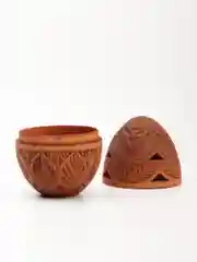 Коричневый декоративная шкатулка "Наш ответ Фаберже"