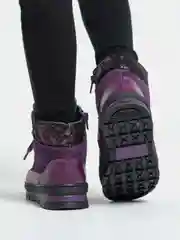 Сапоги для девочек, зимние, натуральная кожа, Юничел