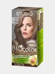 Комплект STUDIO Professional BIOcolor для окрашивания волос 7.1 пепельно русый