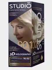 Комплект Studio Professional 3D Holography для окрашивания волос 90.102 платиновый блондин