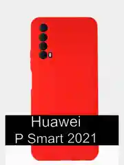Красный силиконовый чехол для Huawei Y7P/P40 Lite E, Honor 9A/9C/10X Lite/P Smart 2021