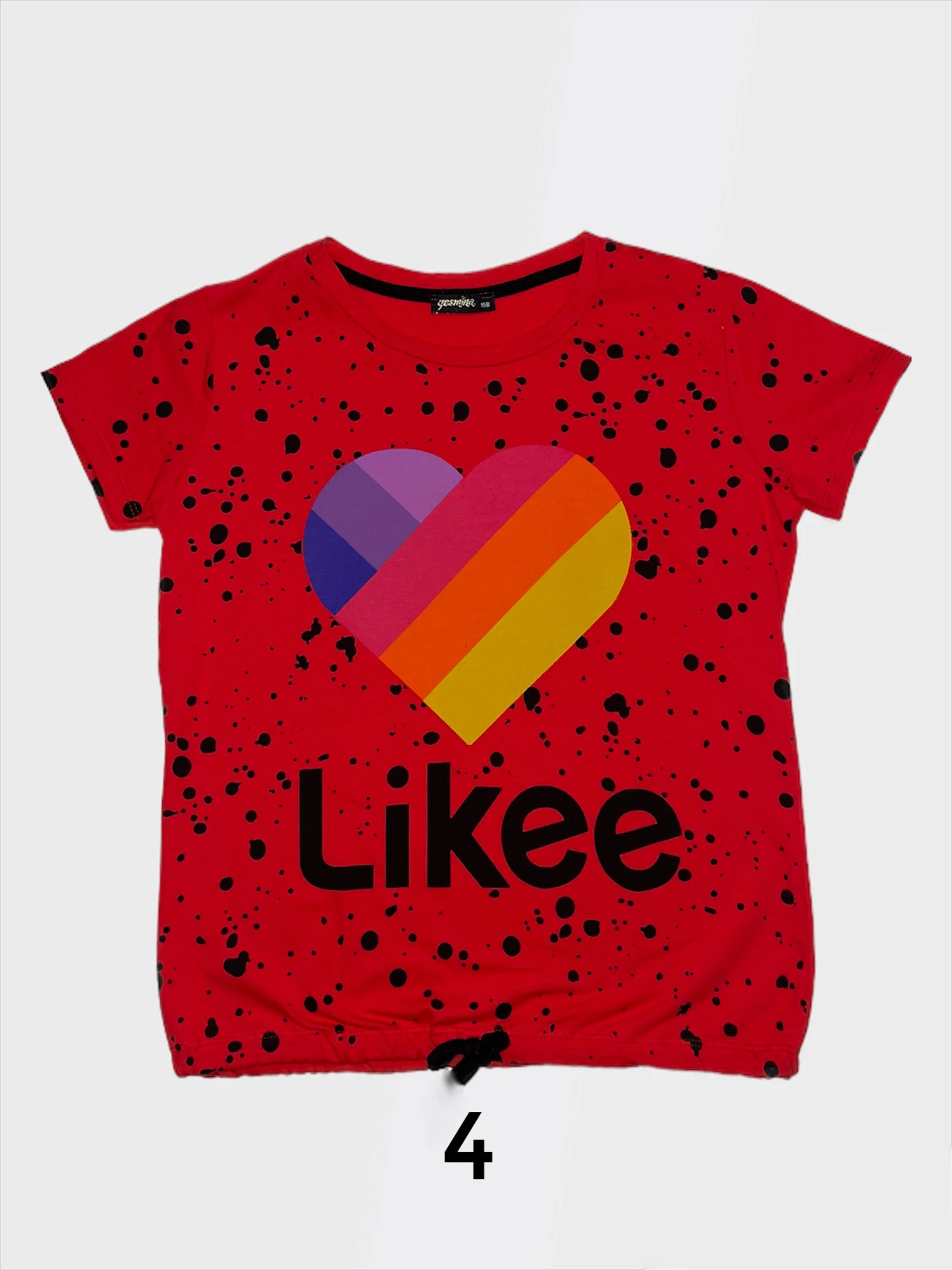 Детская футболка с принтами like, tiktok, instagram, among us