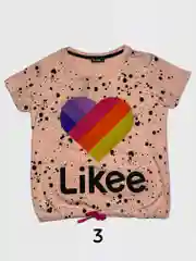 Детская футболка с принтами like, tiktok, instagram, among us