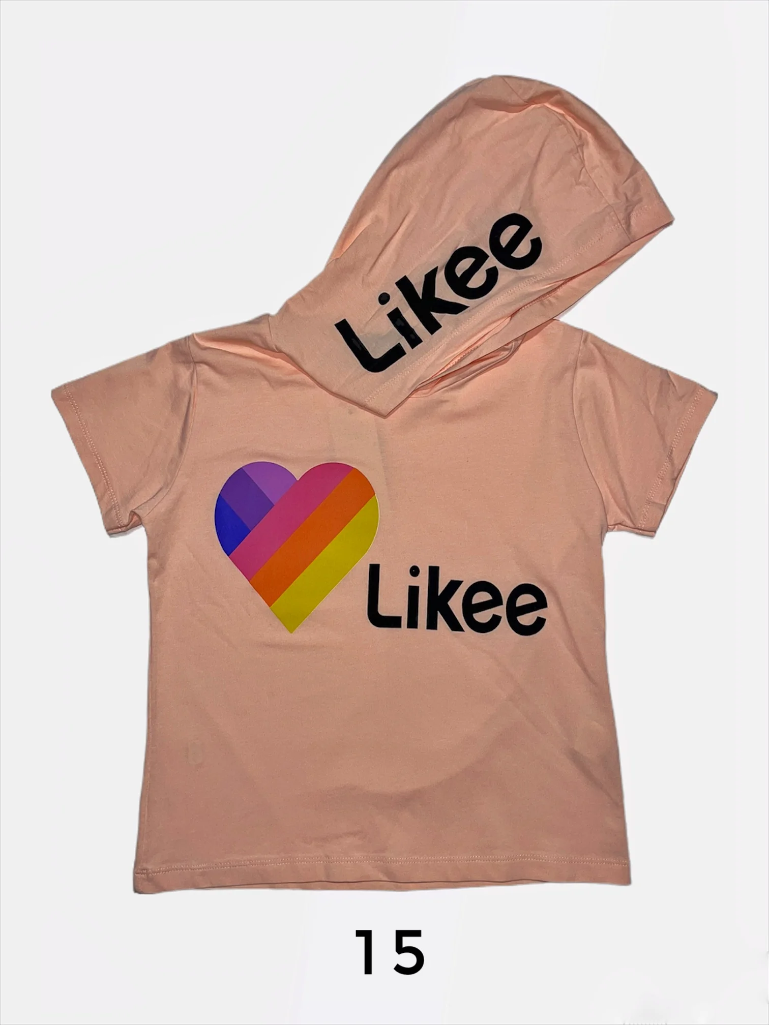 Детская футболка с принтами like, tiktok, instagram, among us