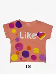 Детская футболка с принтами like, tiktok, instagram, among us