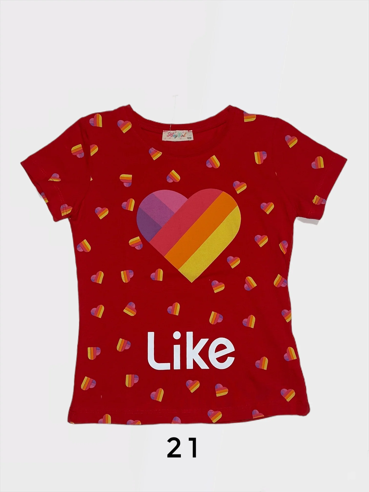 Детская футболка с принтами like, tiktok, instagram, among us