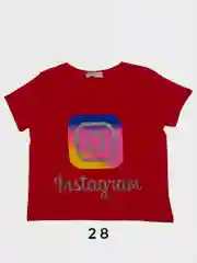 Детская футболка с принтами like, tiktok, instagram, among us