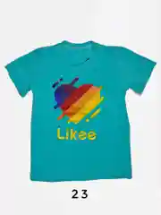 Детская футболка с принтами like, tiktok, instagram, among us