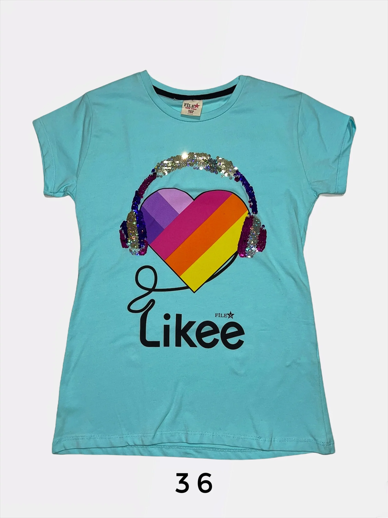 Детская футболка с принтами like, tiktok, instagram, among us