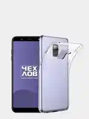 Прозрачный чехол Samsung Galaxy A6 2018 силиконовый