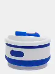 Синий силиконовый складной стакан для напитков Collapsible Coffee Cup, 8 цветов