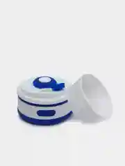 Синий силиконовый складной стакан для напитков Collapsible Coffee Cup, 8 цветов