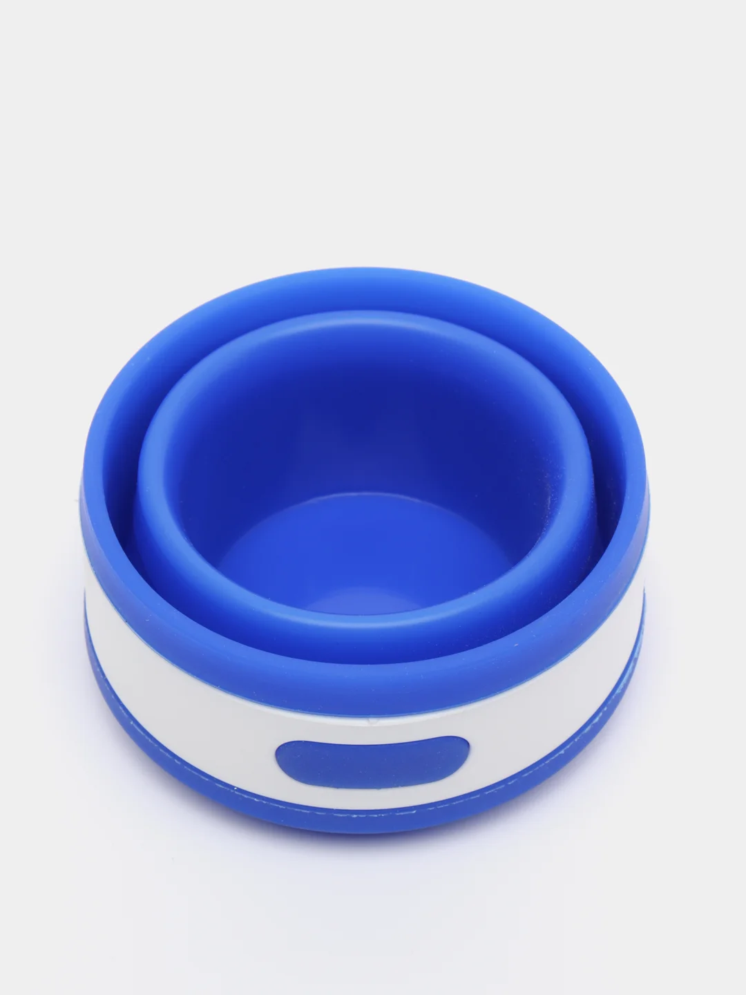 Синий силиконовый складной стакан для напитков Collapsible Coffee Cup, 8 цветов