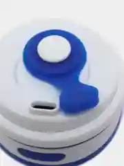 Синий силиконовый складной стакан для напитков Collapsible Coffee Cup, 8 цветов