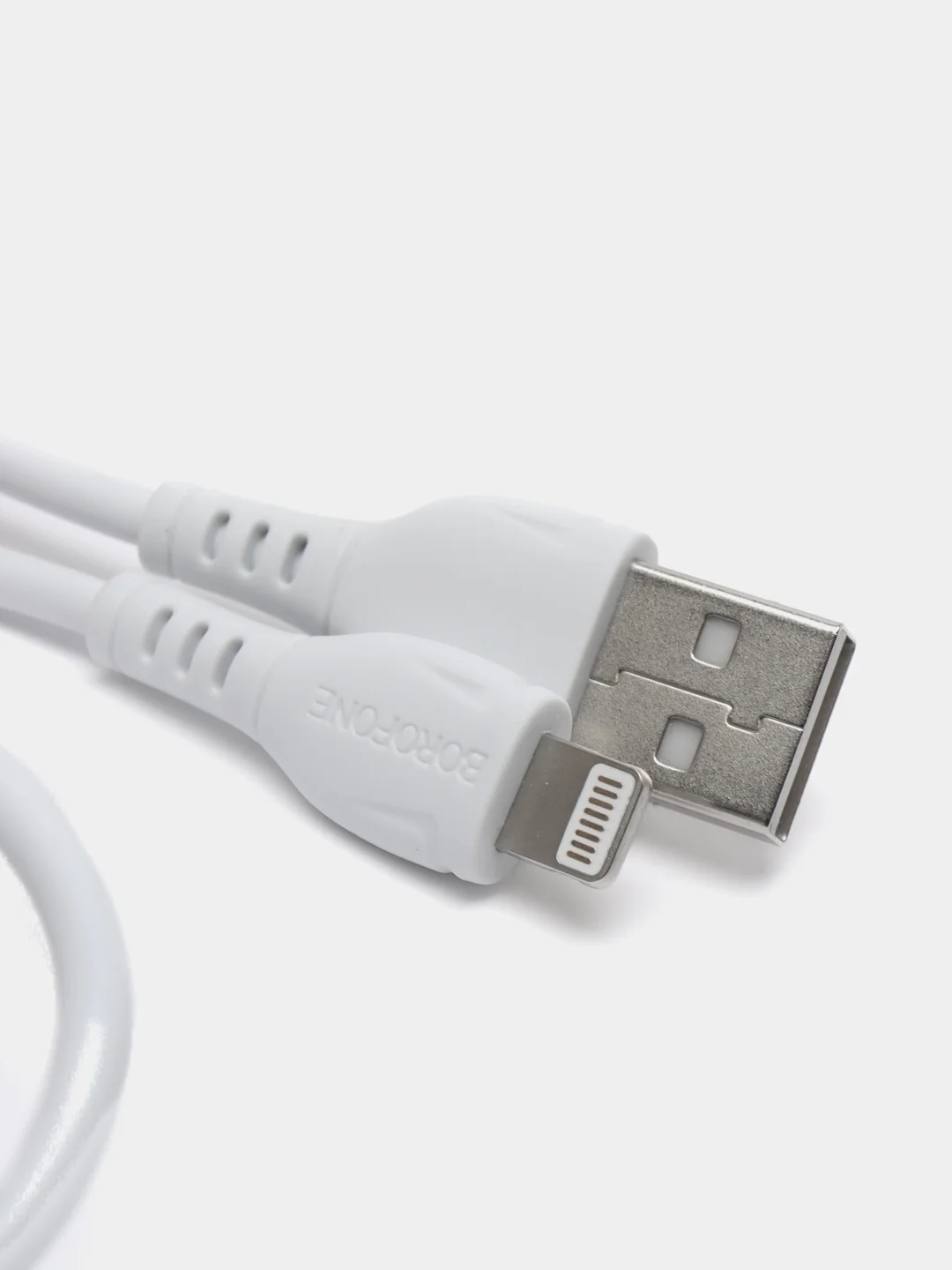 Белый зарядка для айфона / Кабель lightning /для зарядки iPhone 5, 6, 7, 8, X, 11, iPad (1 метр)