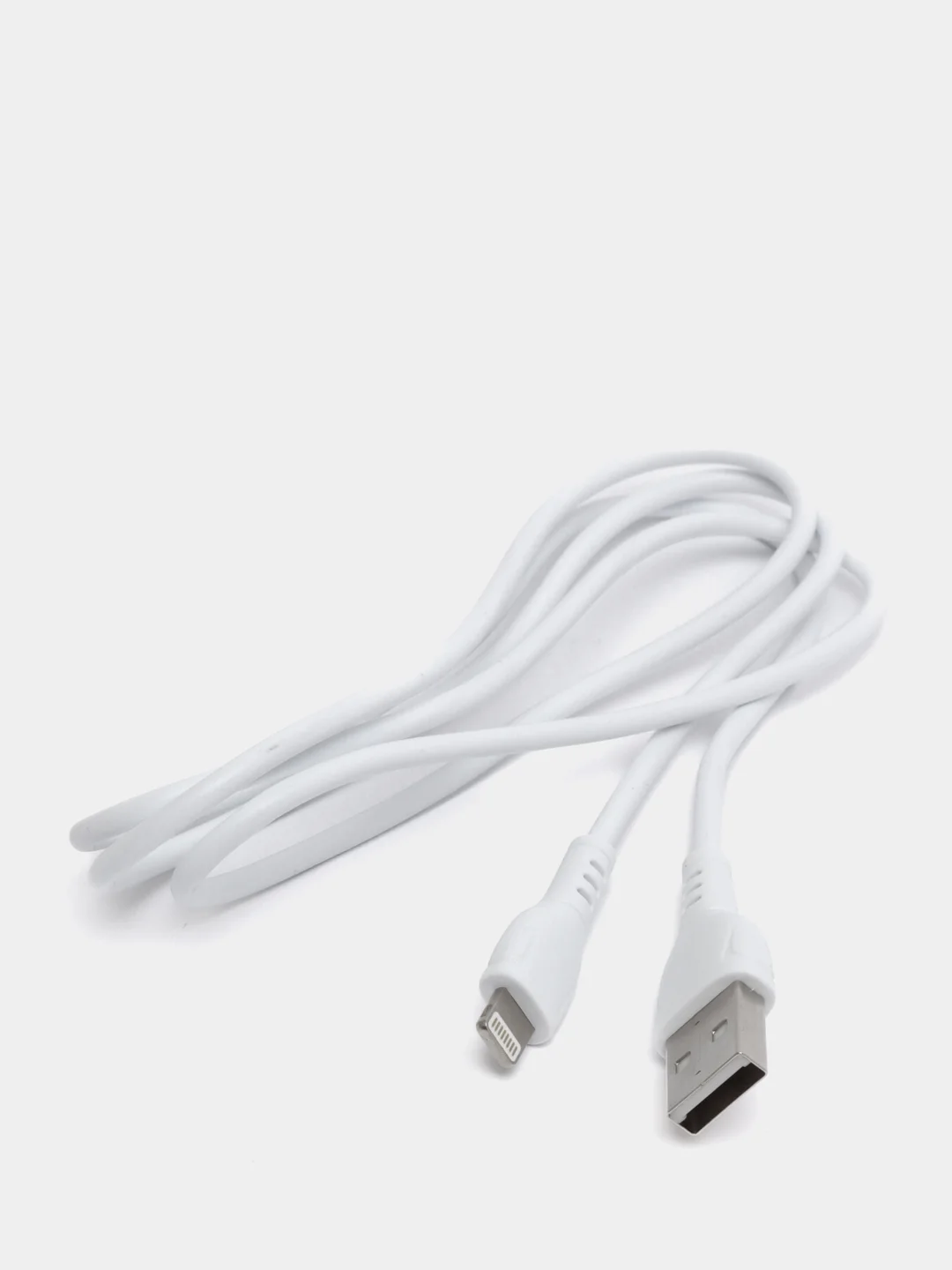 Белый зарядка для айфона / Кабель lightning /для зарядки iPhone 5, 6, 7, 8, X, 11, iPad (1 метр)