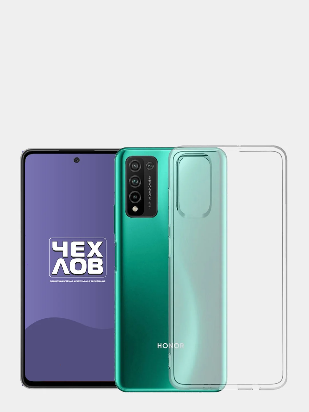 Прозрачный чехол Honor 10x Lite, силиконовый