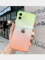 Лайм чехол для iPhone 11, 12 "Неон"