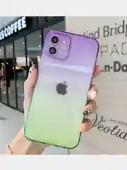 Лавандовый чехол для iPhone 11, 12 "Неон"
