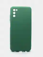 Лесной зеленый чехол силиконовый с микрофиброй и защитой камеры для Samsung Galaxy A02s (самсунг)