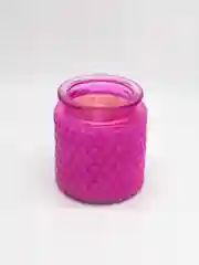 Розовый свеча соевая в баночке