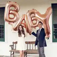 Воздушные шары фольгированные "Надпись Baby", розовые, 102 см