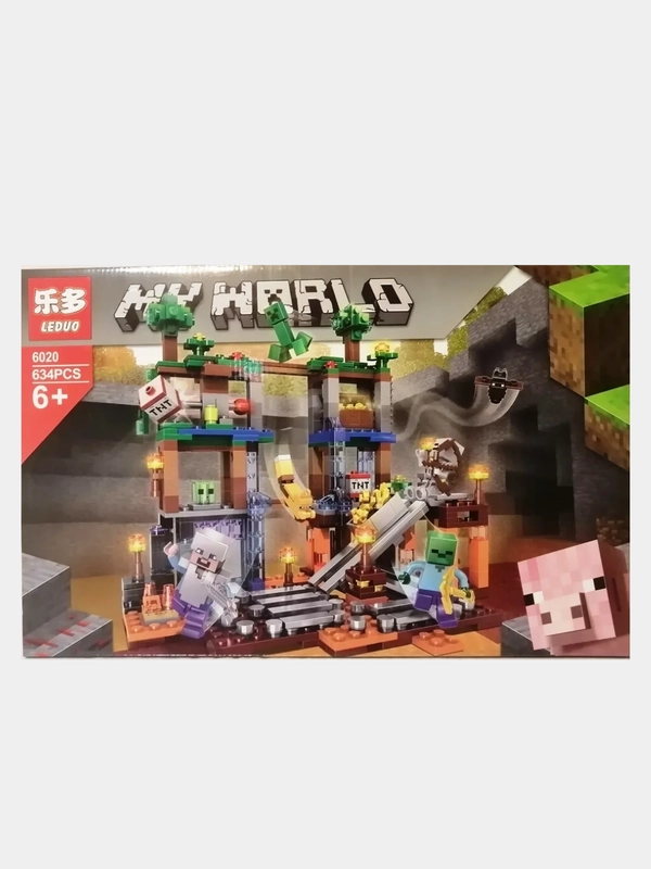 Конструктор LEDUO Minecraft (Майнкрафт) 6020 "Битва за шахту", 634 детали