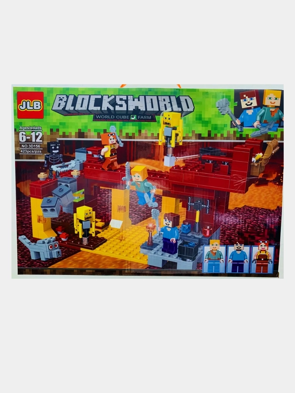 Конструктор JLB Minecraft "Мост Ифрита" 3D156
