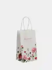 Коралловый меланж пакет подарочный крафтовый, 12 х 21 х 9 см