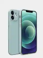 Бирюзовый силиконовый чехол для iPhone 11, XR, 12, 7, 8, 7+, 8+, X, Xs,  Pro, Max, mini