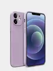 Лавандовый силиконовый чехол для iPhone 11, XR, 12, 7, 8, 7+, 8+, X, Xs,  Pro, Max, mini