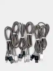 Кабель для зарядки и передачи данных microUSB, Lightning, Type-C, металлический, 2 размера