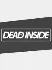 Белый наклейка на автомобиль JDM- DEAD INSIDE / МЕРТВЫЙ ВНУТРИ. Голографическая на машину / авто
