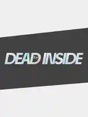 Хром наклейка на автомобиль JDM- DEAD INSIDE / МЕРТВЫЙ ВНУТРИ. Голографическая на машину / авто