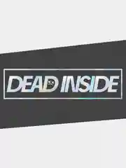 Хром наклейка на автомобиль JDM- DEAD INSIDE / МЕРТВЫЙ ВНУТРИ. Голографическая на машину / авто