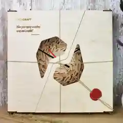 Часы настенные деревянные "Листья"