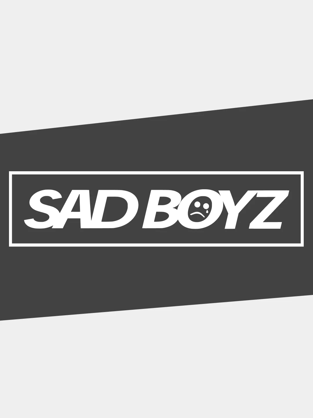 Наклейка на автомобиль JDM-  "ГРУСТНЫЙ ПАРЕНЬ / SAD BOYZ" голографическая на машину / авто