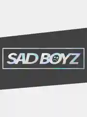 Наклейка на автомобиль JDM-  "ГРУСТНЫЙ ПАРЕНЬ / SAD BOYZ" голографическая на машину / авто
