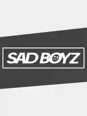 Белый наклейка на автомобиль JDM-  "ГРУСТНЫЙ ПАРЕНЬ / SAD BOYZ" голографическая на машину / авто