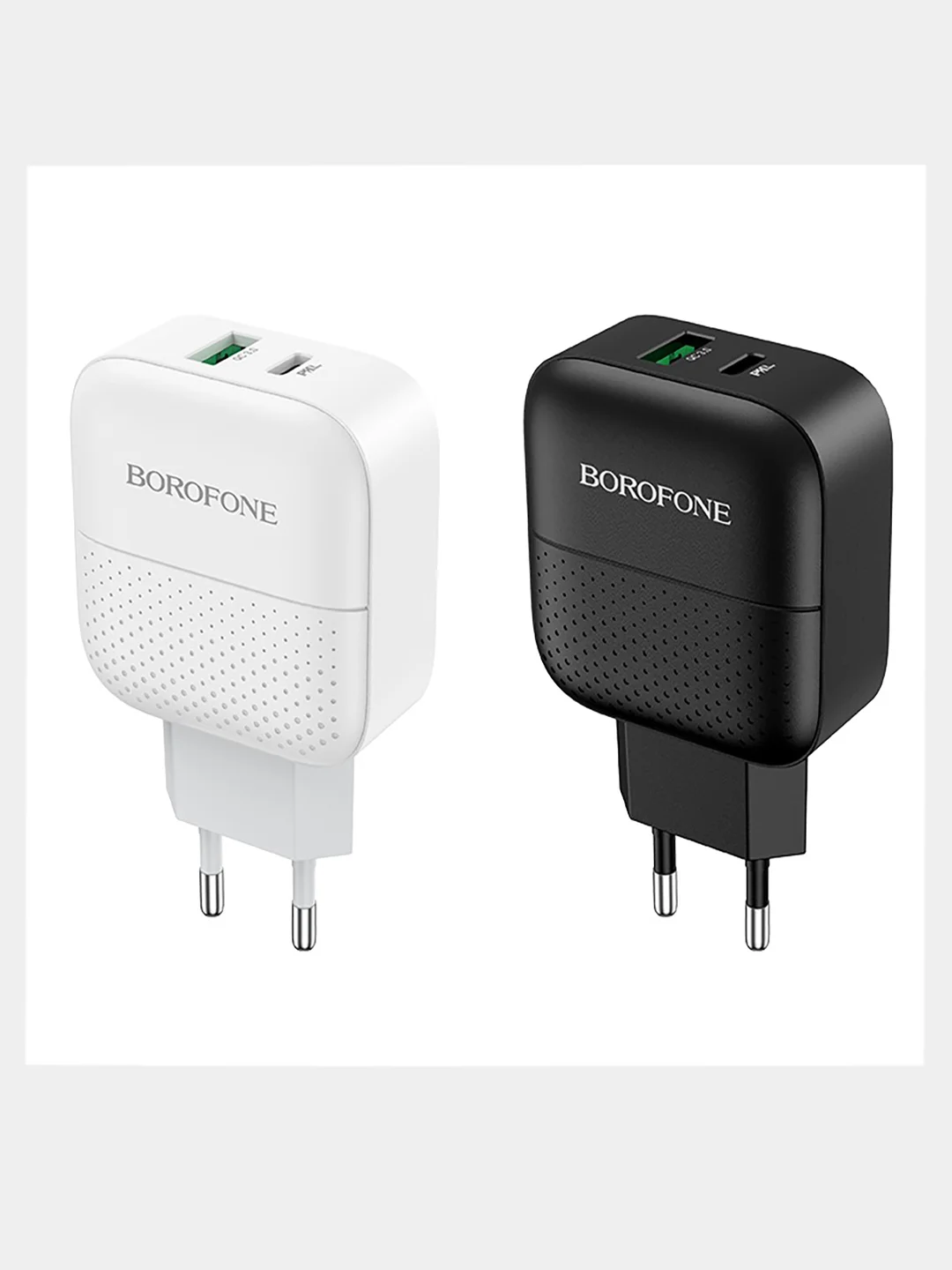 Зарядное устройство Borofone BA46A, USB и порт Type-C